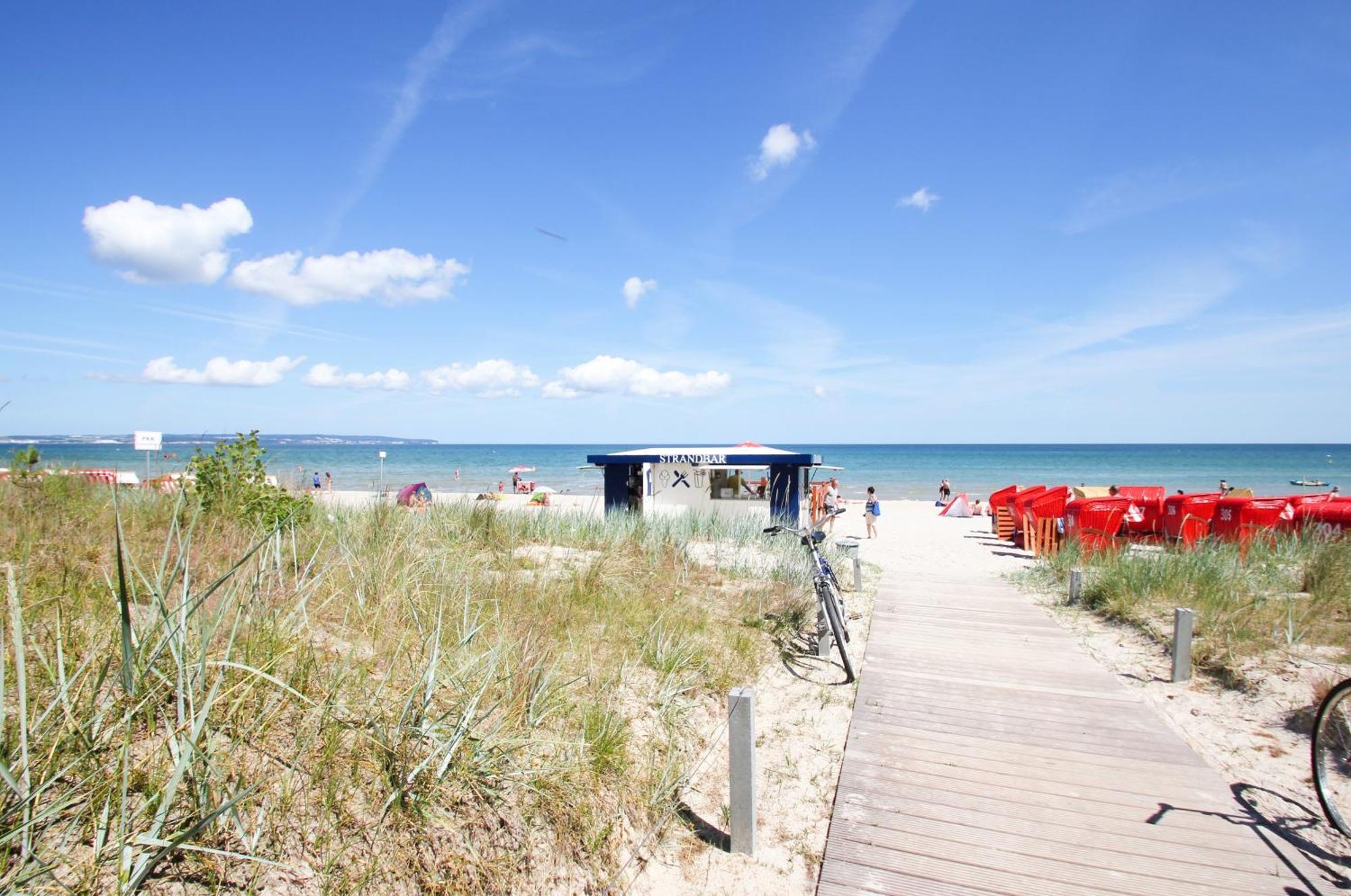 Aparthotel Ostsee Fewo 36 Balkon, Meerblick, Strand Binz Kültér fotó
