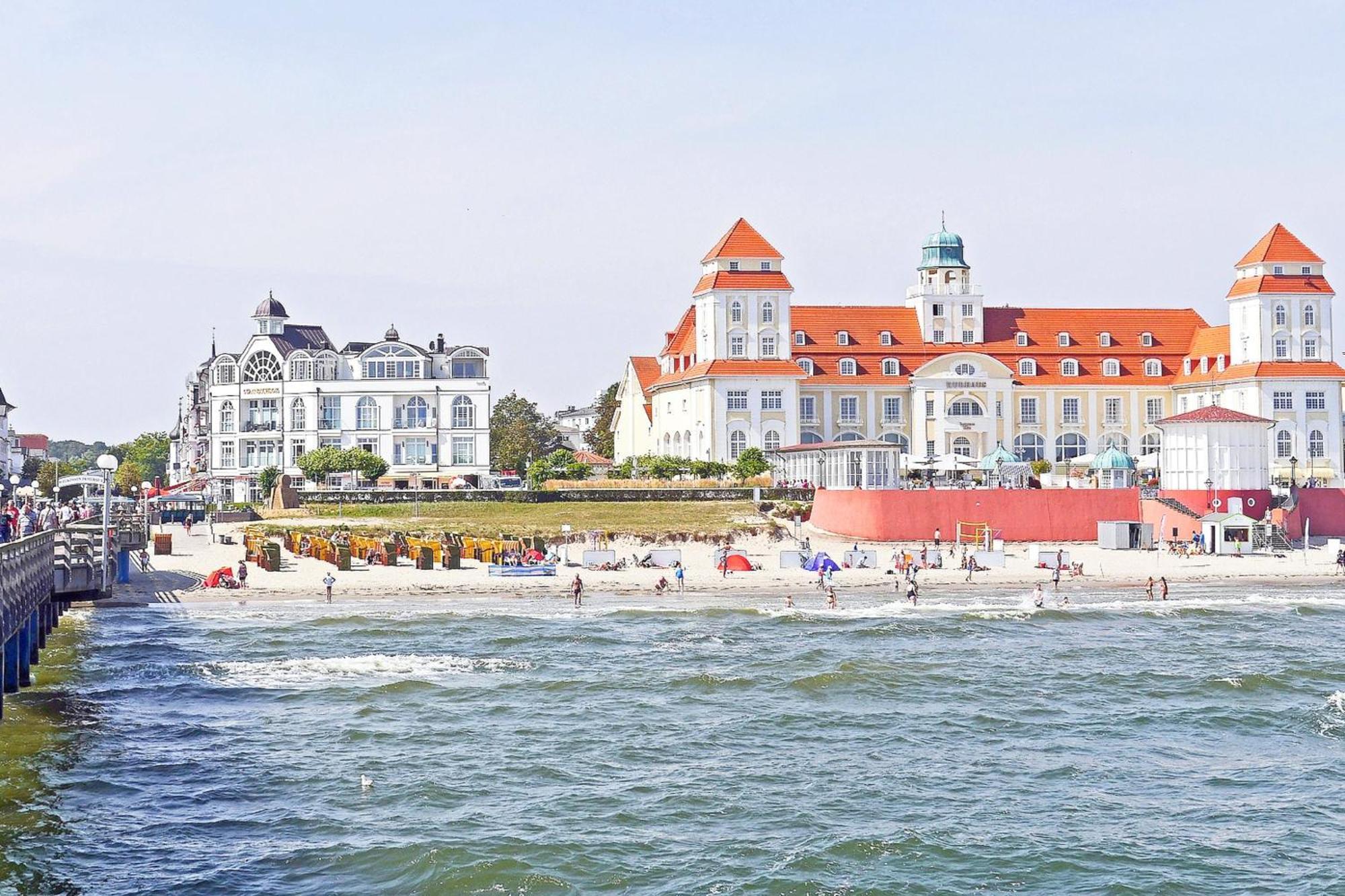 Aparthotel Ostsee Fewo 36 Balkon, Meerblick, Strand Binz Kültér fotó