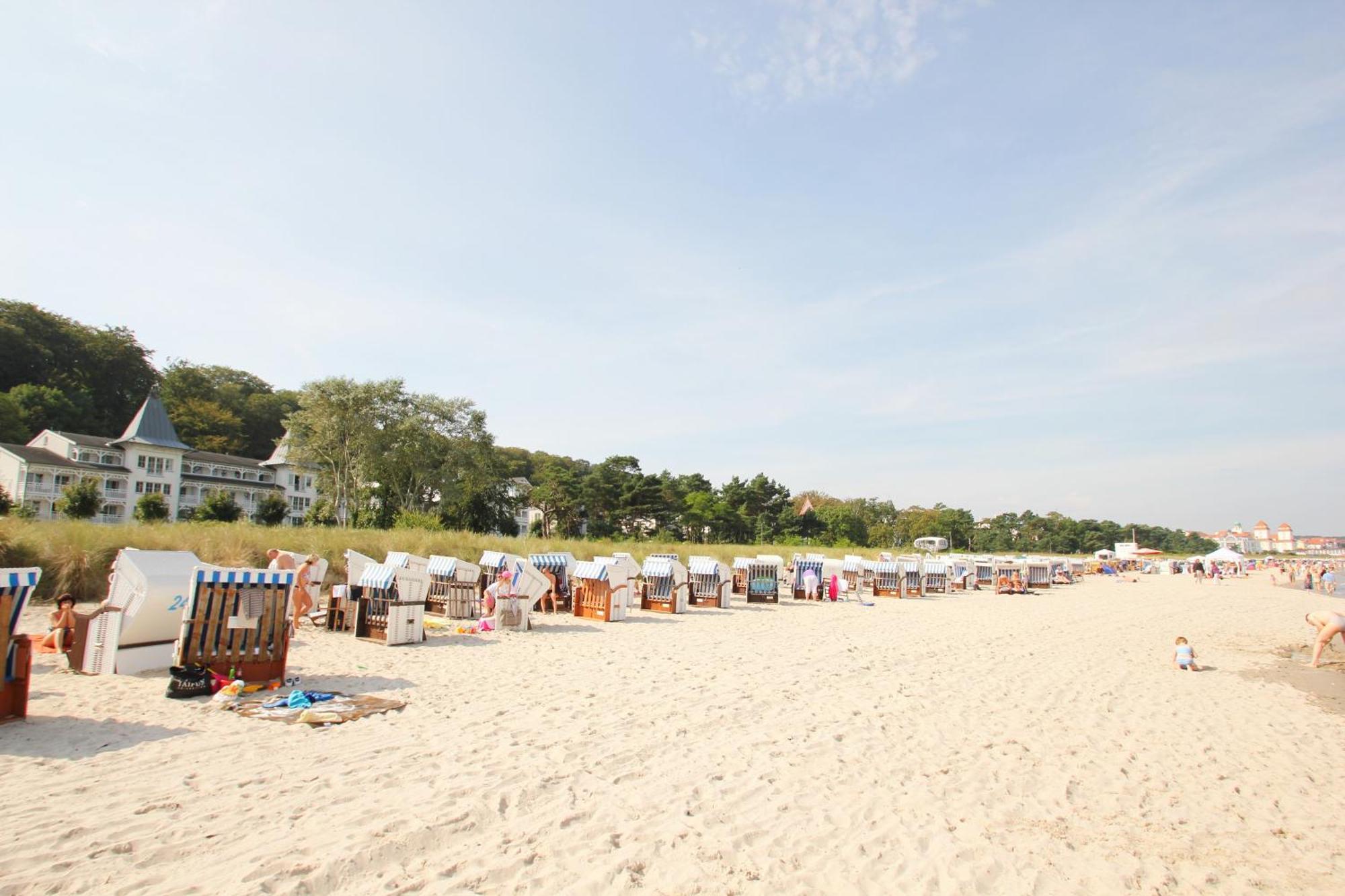 Aparthotel Ostsee Fewo 36 Balkon, Meerblick, Strand Binz Kültér fotó
